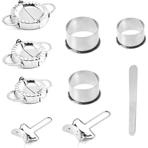 Dumpling Mold Mould 304 Stainless Steel Dough Presser Maker Cutter Peeling Tools Set Kit Ravioli Cutter Kitchen Gadgets Tools
