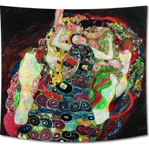 Tapestry Wall Blankets Wall Decor Gustav Klimt The Virgin Reproductions Prints