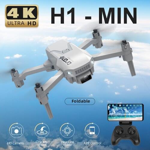 드론 H1 Mini Drone With 4k Hd Camera Wifi Fpv Drone Quadcopter Foldable 2.4ghz Rc Drone Квадрокоптер С Камерой#g3