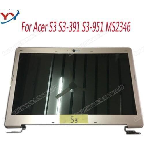 13.3 inch Laptop lcd assembly 1366*768 HD For Acer Aspire S3 S3-391 S3-951 MS2346 B133XTF01.1 B133XW03 v.3 matrix Display