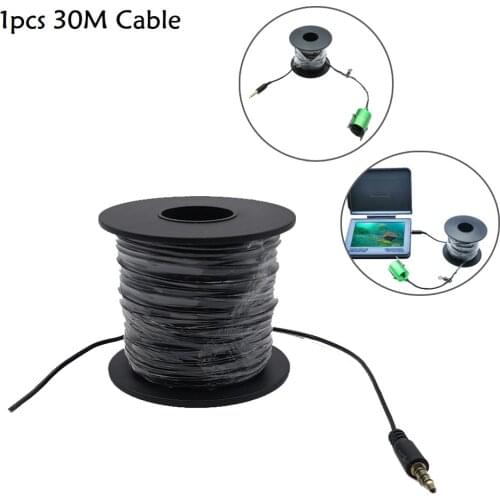 30m 154lb Fishing Camera Cable Underwater Camera Data HD SD Transmission Line With Headphone Plug 3.5mm Fish Tackle Pesca Tools