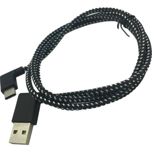 90 Angle USB2.0 (Type-A) Male Left right to USB3.1 Type-CMale right 90 Angle USB Data Sync Charge Cable Connector 0.2m 1m 2m