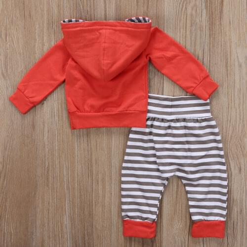 Pudcoco Boy Set 0-24M 2pcs Newborn Kids Baby Boys Tops Hoodie T-shirt+ Shorts Pants Outfit Clothes Set
