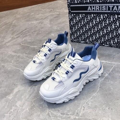 Women Sneakers Breathable Girl Height Increasing Womens Sport Casual Shoes Jogging Shoes Platform Shoes Trainers Platform Shoes