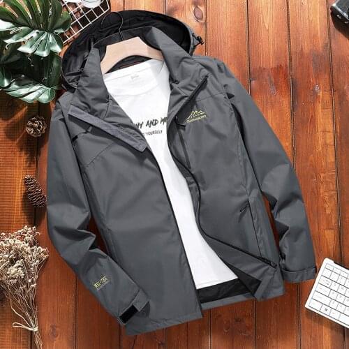 Plus Size 6XL 7XL 8XL Male Jacket Spring Autumn Outdoor Waterproof Windproof Jacket Coat Tourism Mountain Breathable Jacket Men
