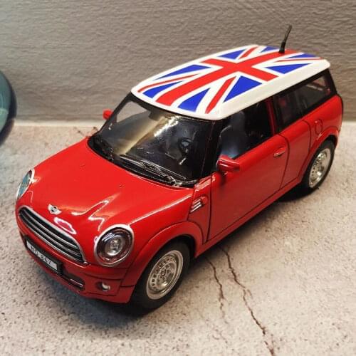 1:32 BMW Mini Countryman Alloy Car Model Diecast Metal Toy Car Model Sound and light High Simulation Lovely Car Kids Girls Gifts