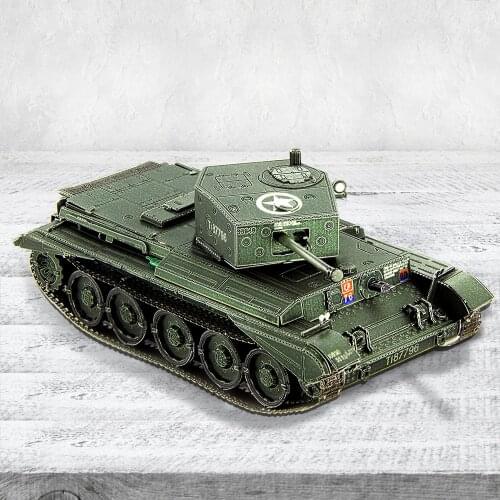 2021 New Piececool Cromwell Tank 3D Metal puzzle Model Collection Puzzle DIY 3D Laser Cut Model Puzzle Toys for Adult
