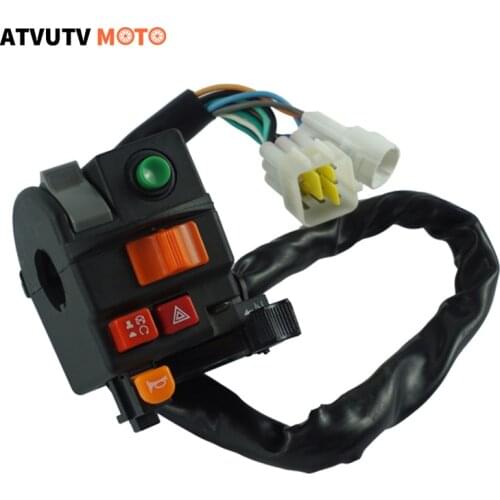 Motorcycle Switch 7/8" 22mm Handlebar Mount High/Low Beam Light Turn Signal Horn Light Start Kill Switch for ATV UTV HONDA