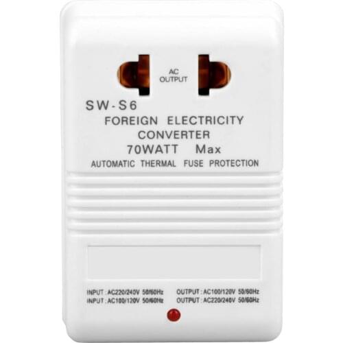 Step-Up&Down Voltage Converter Transformer 70W 110V/120V To 220V/240V Dual Channel Small Appliances CN Standard Traveling Plug