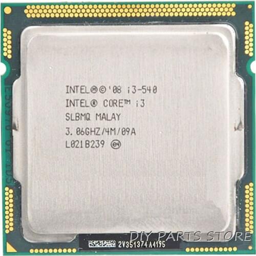 Intel Core i3 540 i3-540 3.0GHz/ 4MB Socket LGA 1156 CPU Processor HD Supported memory: DDR3-1066, DDR3-1333