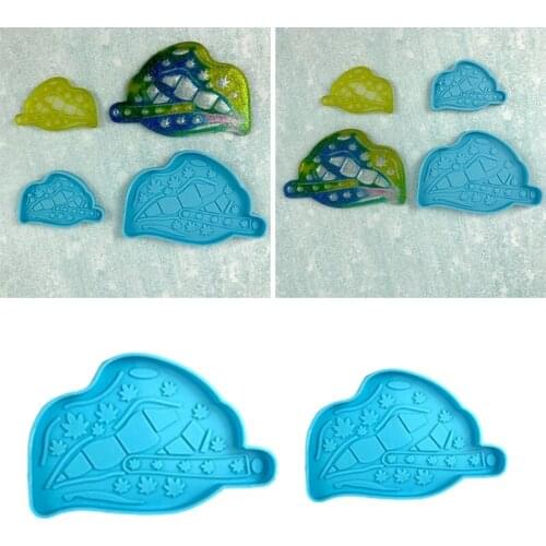 R58E Lip Shaped Coaster Cup Mat Pad Epoxy Resin Mold Keychain Pendant Silicone Mould DIY Crafts Ornaments Jewelry Tool