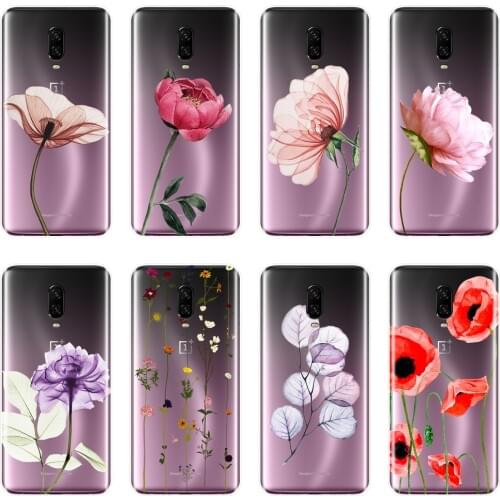 Rose Flower Pink Floral Back Cover For One Plus 3 3T 5 5T 6 6T 7 7 Pro Phone Case Silicone For OnePlus 3 3T 5 5T 6 6T 7 7 Pro
