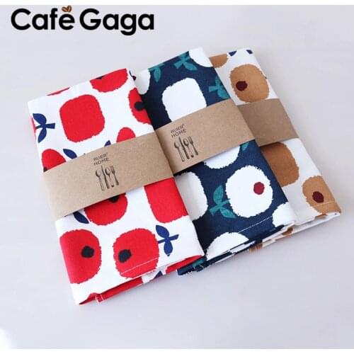 Napkins Cloth Mat Tea Towels Fabric for Kitchen Wedding Dish Decor Tablecloth Absorbent Table Matting Household Cotton Napkins
