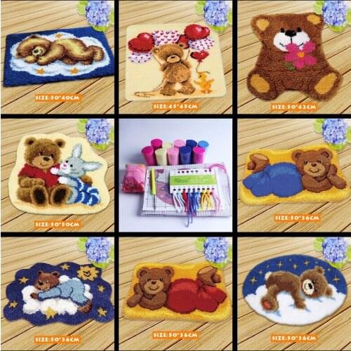 Do It Yourself Knooppakket Latch Hook Kits Diy Woolens Animal Gift Cute Cartoon Series Cross Stitch Pillows Blank Canvas Quality