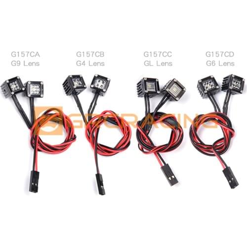 High Quality LED Headlight Spotlight for 1:10 1:8 RC Crawler Car Traxxas TRX-4 TRX6 SCX10 90046 Redcat Gen8 Tamiya