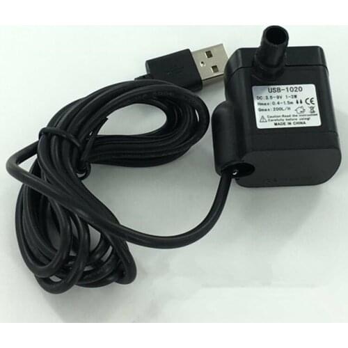 High Quality Usb-1020 Micro Submersible Pump Dc3.5V-9V 3W Aquarium Fish Tank Fountain Pond water Pump