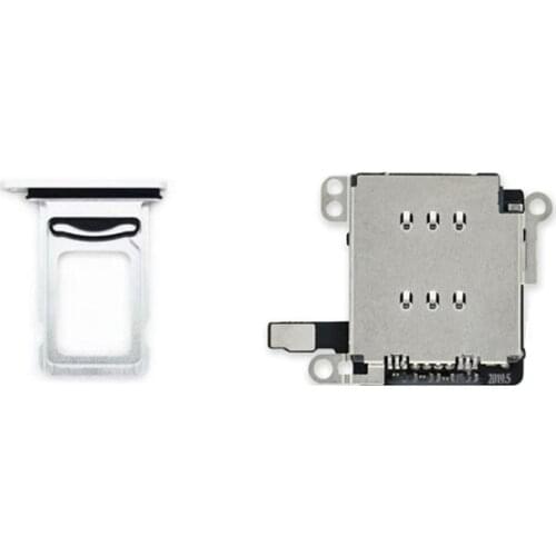 Repair Replacement Parts Dual Sim Card Reader connector Flex Cable For iPhone XR Sim Card Tray Slot Holder