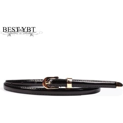 Best YBT Women Belt Imitation leather Alloy Pin Buckle Belt Ladies Dresses Decorative Fashion Multicolor Optional Slender Belt