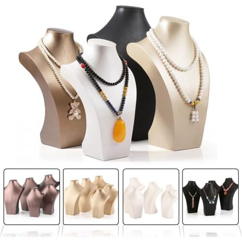 1 Pcs 5 Sizes Mannequin Necklace Jewelry Pendant Display Stand Holder earrings Bracelet Show Decorate Jewelry Display Shelf