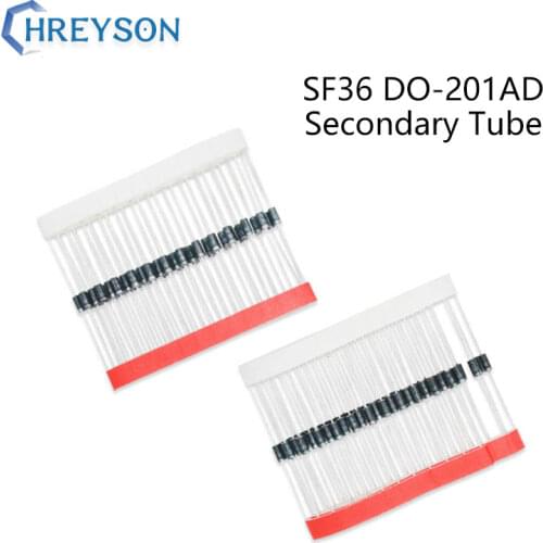 20Pcs Super Fast Recovery Rectifier Diode DO-27 SF36 SF32 SF34 SF38 SF54 SF56 SF58 DO-201AD 3A 400V SF