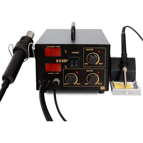 852AD+Digital adjustable thermostat two-one LED Cellular phone repair Electric solde hot air gun desoldering Rework station