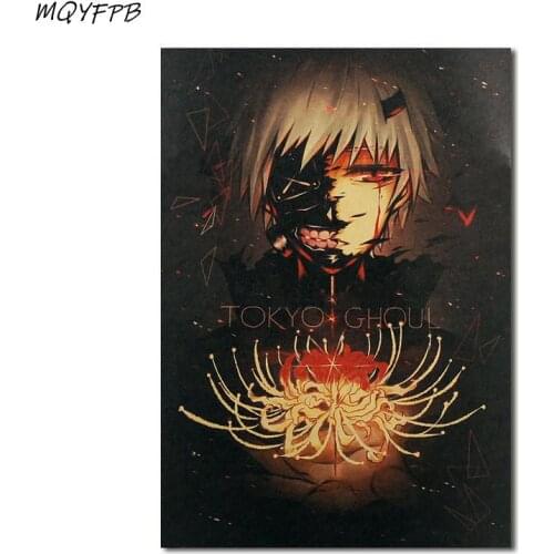Anime Tokyo Ghoul Kraft Paper Poster Home Decoration Painting Wall Sticker 50.5x35cm