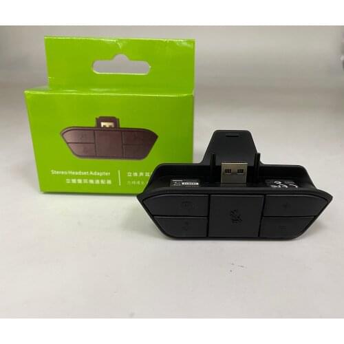 Black Stereo Headset Audio Adapter Earphone Headphone Converter For Xbox One Wireless Game Controller