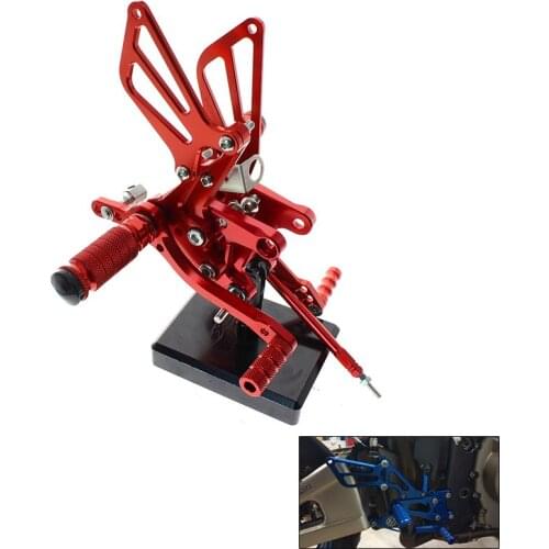 CNC Del Motociclo Pedane Regolabili Posteriori Set Spina Del Piede For Suzuki GSXR 750 GSXR600 1997-2005 2004