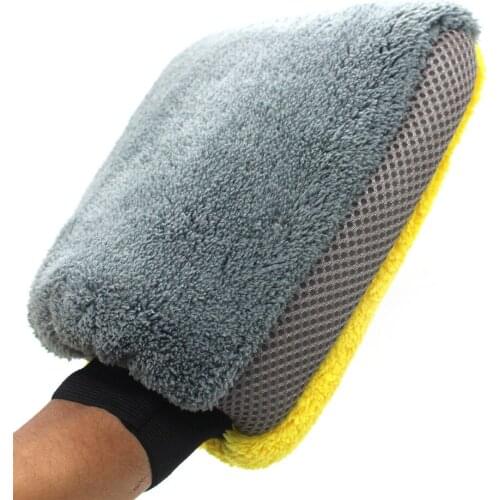 Microfiber Multifunctional Car Wash Mitt Anti Scratch Wash Glove Car Accessories