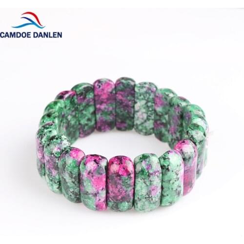4 Design Fashion High-Quality Natural Red Green Stone Bracelet bian Charm Bracelet Bangle Unisex For Women Men Jewelry Gift