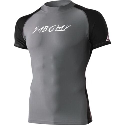 Mens surf suit Sports Short sleeve Breathable quick-drying UV protection Outdoor sports swimming surf equipment