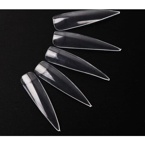 4.5-1.9cm SALON TIPS Nails Tips Clear/Natural/White Half/Full Coffin WaterDrop Ballet Manicure Accesorios False Nails Fake Tips