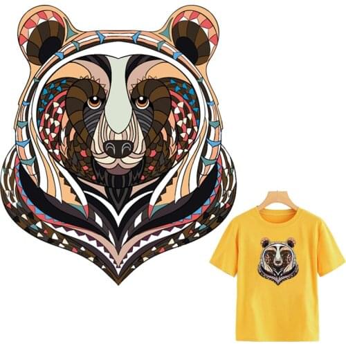 Animal Stickers On Clothes Heat Transfer Washable New Fashion Diy T-Shirt Jeans Decoration Clothing Badges Patches