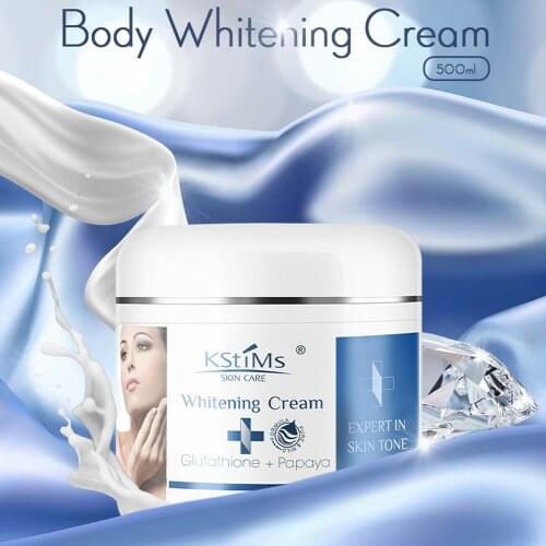 Organic best selling papaya glutathione skin whitening body cream for dark and black skin