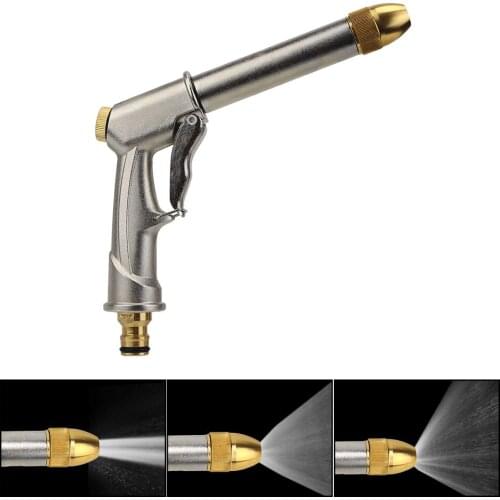 Portable Cleaning Tools For Car Garden Cleaning Adjustable Water Spray Pattern High-pressure Car Water Gun Plated Copper