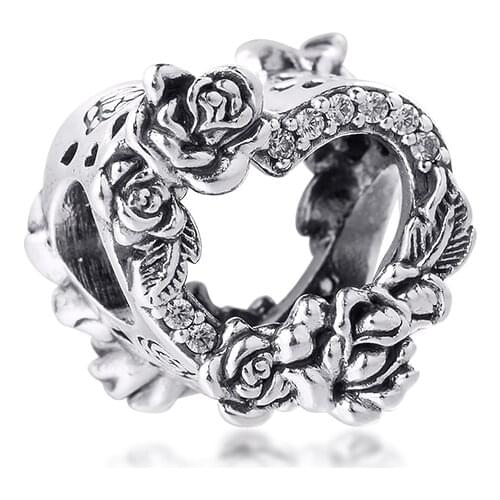 Sparkling Hearts Charm 2021 Free Shipping Jewellry Hot Sale Bracelets Pendant 100% Real Silver S925 Charm for Women