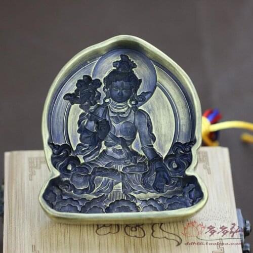 Tsa tsa par Tibetan Buddhism statue three long White Tara / beautifully crafted mold / Zengshou save Bulmo / boutique