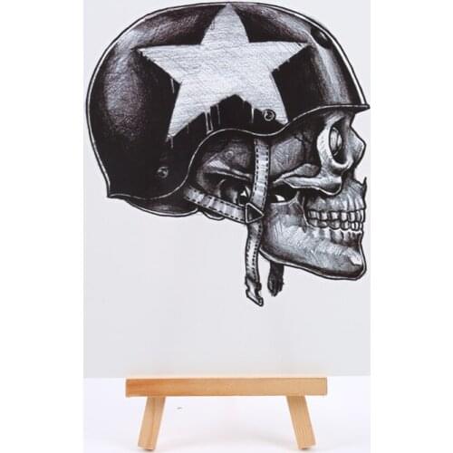 Cute Soldier Skull Ryan temporary tattoos men elsa fake henna tattoo sleeves xha henna tattoo flash tattoo stickers tatuajes