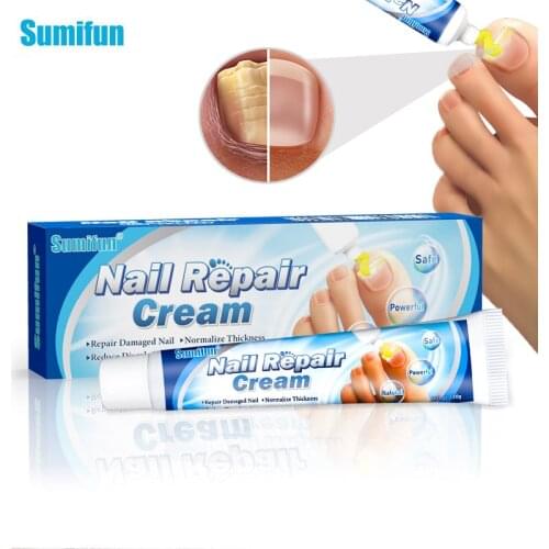 1Box Sumifun Nail Repair Cream For Treat Onychomycosis Paronychia Fungus Ointment Toe Antibacterial Nail Care Medical Plaster