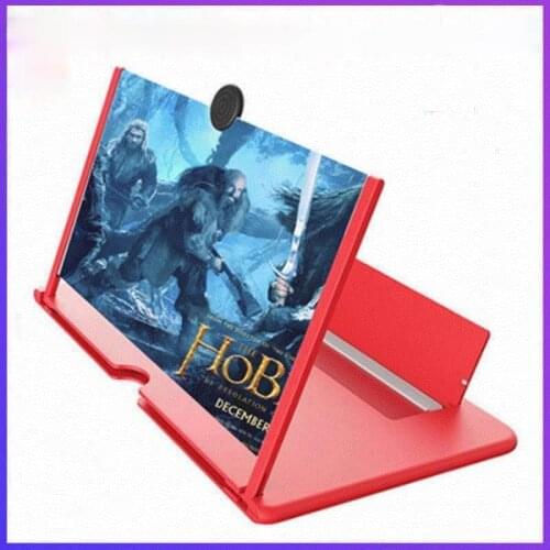 10 Inch HD Version Mobile Phone Screen Magnifying Glass 2X 3X Pull-out Creative Stretch 3d Mobile Phone Holder Magnifying Glass