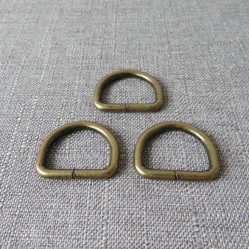 100pcs wholesale 25mm Metal D ring belt straps buckle handmade hardware bag dog collar leash harness sewing garment accessory