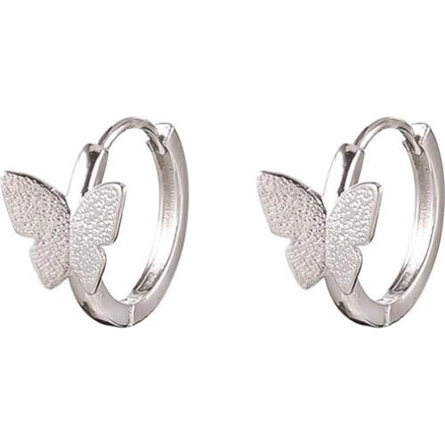 2021 New Arrival Fashion Clip Earrings Metal Trendy Women Butterfly Earrings Simple Elegant Korean Cute Small Jewelry