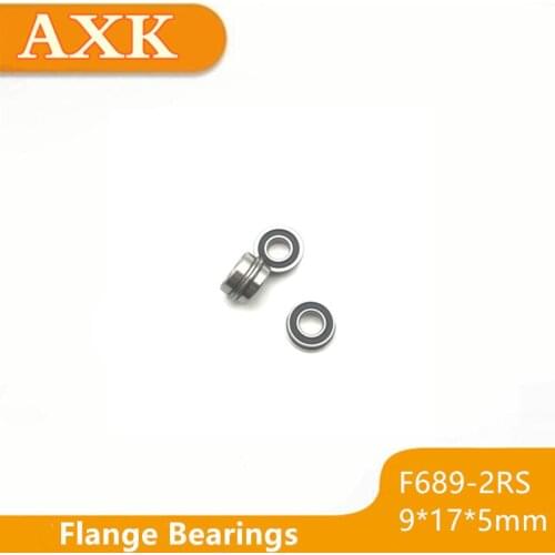2021 New Arrival Special Offer F689-2rs Bearing 9x17x5mm ( 10 Pcs ) Abec-3 Miniature Flanged F689rs Ball Bearings Rf-1790dd