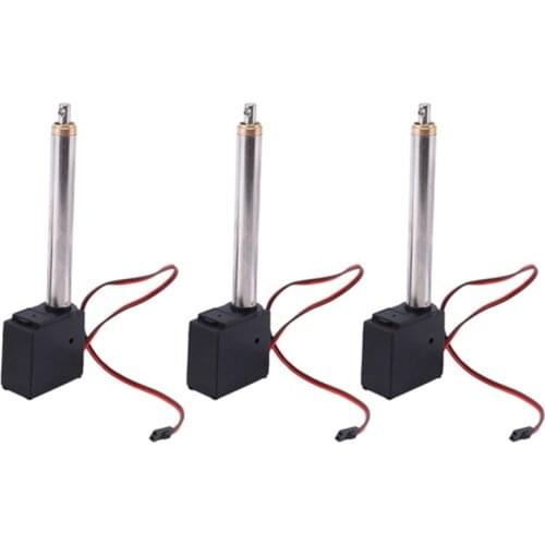 3 PCS DIY Upgrade Arm Driving Servo Part for HUINA 592 RC Crawler Car 22CH 1:14 1592 RC Alloy Excavator Metal Cylinder