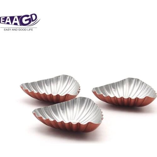 4Pcs/Lot Reusable Shell Egg Cupcake, Non-stick Tart Mold, Muffin Baking Cup, Cookie Pudding Mould Baking Tool Bakeware