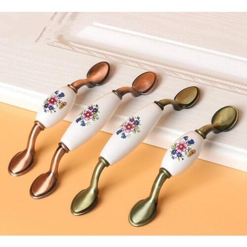 Antique Ceramic Handles for Furniture Drawer Knobs Kitchen Handles Cabinet Knobs and Handles Drawer Pulls Ceramic Knobs