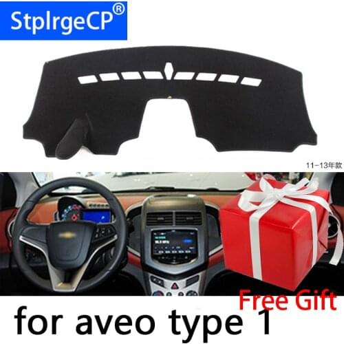 For Chevrolet Aveo Sonic 2012 - 2016 Car Styling Dash Mat Dashmat Dashboard Sticker Cover Sun Shade Dash Board Cover Carpet