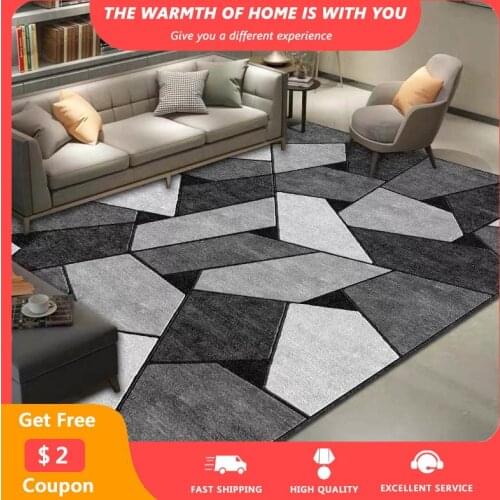 Geometric Print Large Area Rugs 140x200cm Bedside Palor Floor Carpets Non-slip Soft Living Room Lounge Rug Drop Shipping tapis