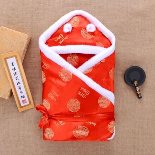 Infant Blanket Outdoor Thicken Warm Blanket Newborn Baby Products Blanket & Swaddling Wrap Blanket Sleep Sack Full Moon Gifts