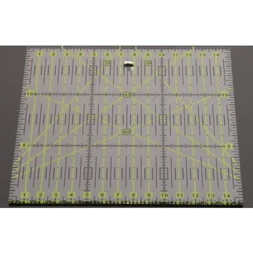 Dophee New Rulers 1pcs Home Garden Arts Crafts Sewing Needle Arts Craft Sewing Tools Accessory 15*15cm*0.3cm Patchwork Ruler